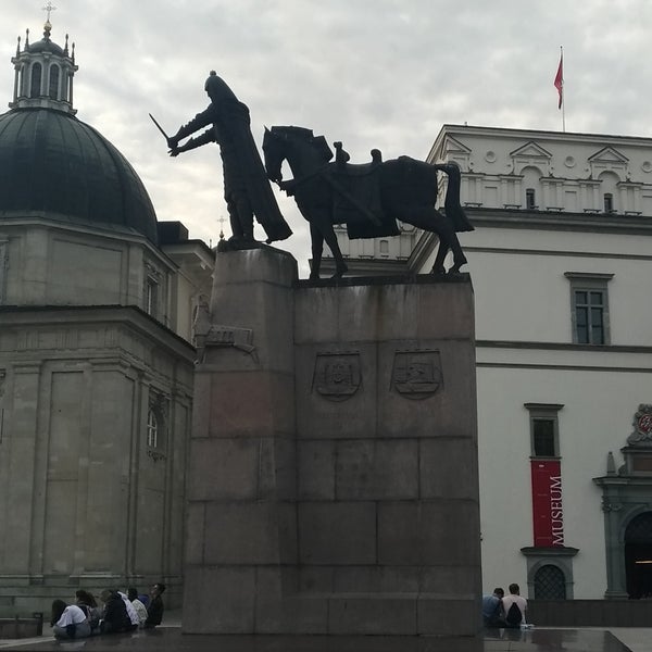 Photo taken at Great Duke Gediminas monument by Marisha R. on 8/10/2019