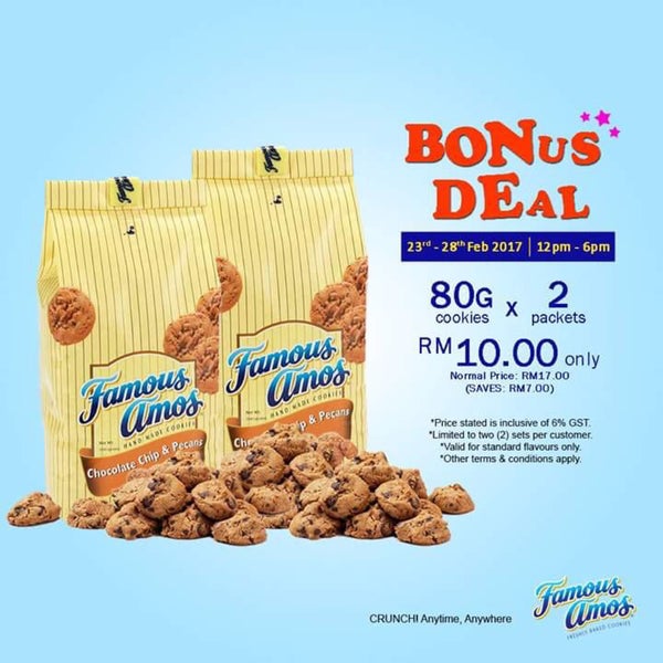 Famous Amos Aeon Mall Shah Alam Snack Place In Shah Alam