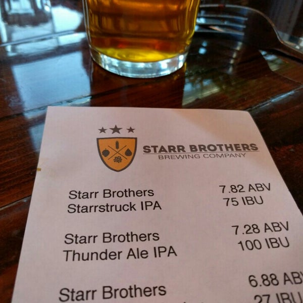 Photo taken at Starr Brothers Brewing by Mas T. on 7/12/2016