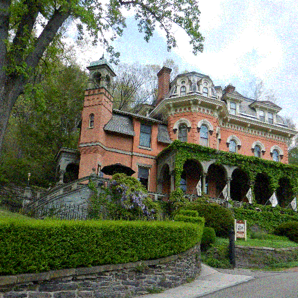 Located within the historic Harry Packer Mansion. First Friday Wine Tastings every month, reservations required.