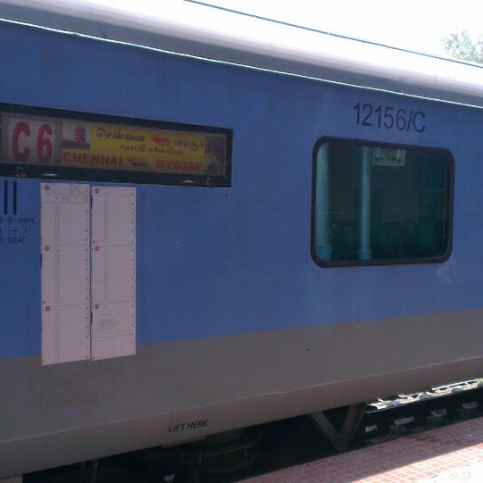 Photo taken at Mysore Railway Station by Yoheswaran G. on 3/7/2014