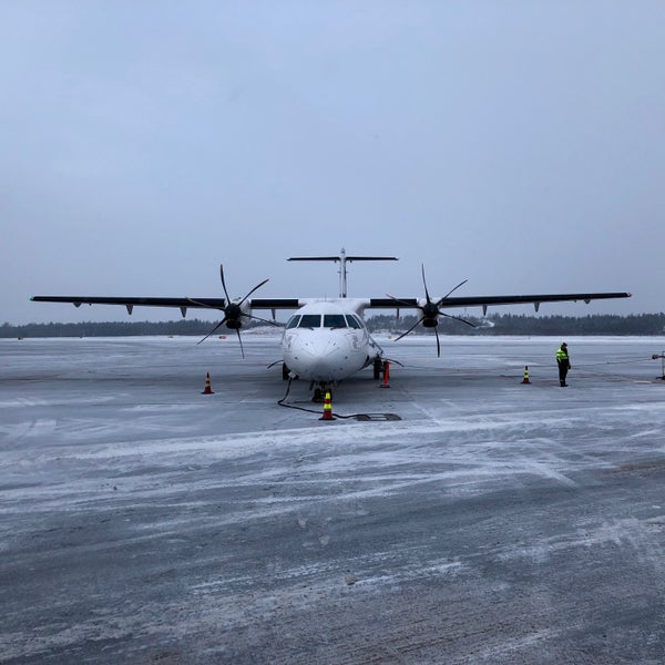Photo taken at Turku Airport (TKU) by Erik S. on 1/18/2018