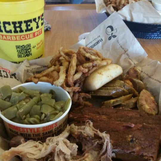 Photo taken at Dickey&#39;s Barbecue Pit by Daree A. on 4/7/2015