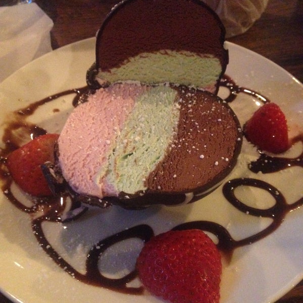 We really do enjoy this place and wish it was closer to home The picture is of their spumoni ice cream ball which is out of this world