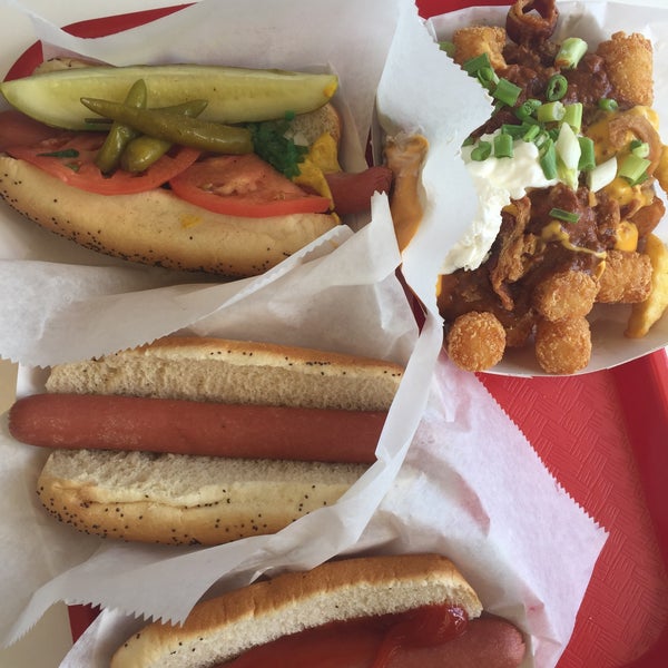 Photo taken at Howie&#39;s Top Dog by Gina F. on 10/3/2015
