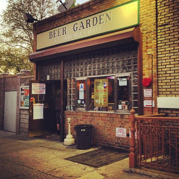 Photo taken at Bohemian Hall &amp; Beer Garden by Adnan K. on 5/5/2013