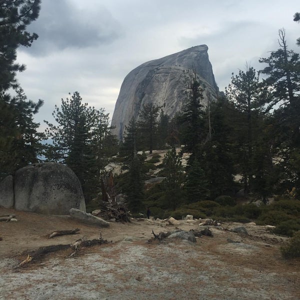 A webcam view of half Dome