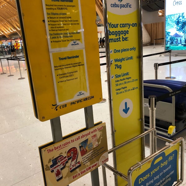 Cebu Pacific Air Checkin Counter Airport Ticket Counter