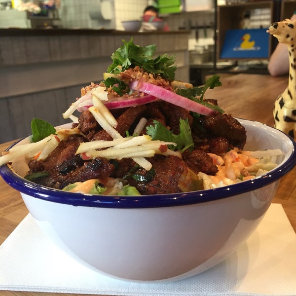 With the warmer weather, the rice noodle bowls are perfect! Refreshing and delicious.