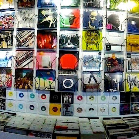 Check out the vinyl wall at FeeLit!