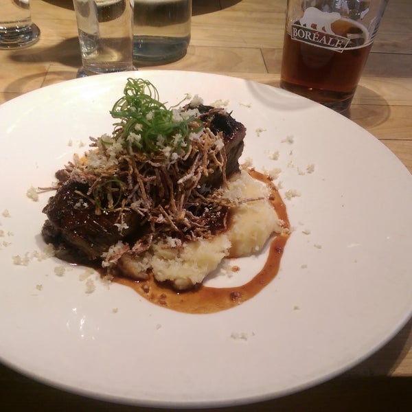 I've eaten some awesome short ribs and the meat just melts in your mouth, I would recommend it for sure! Bare in mind that the portions are not the biggest, and the red beer is nothing special :)