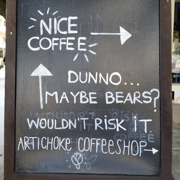 Photo taken at Artichoke Coffee Shop by Tudor I. on 9/15/2018