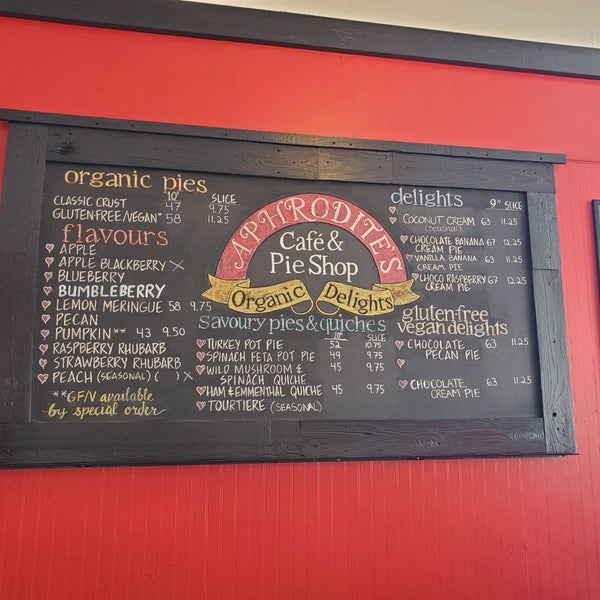 Aphrodite's Organic Pie Shop Kitsilano 52 tips from 930 visitors