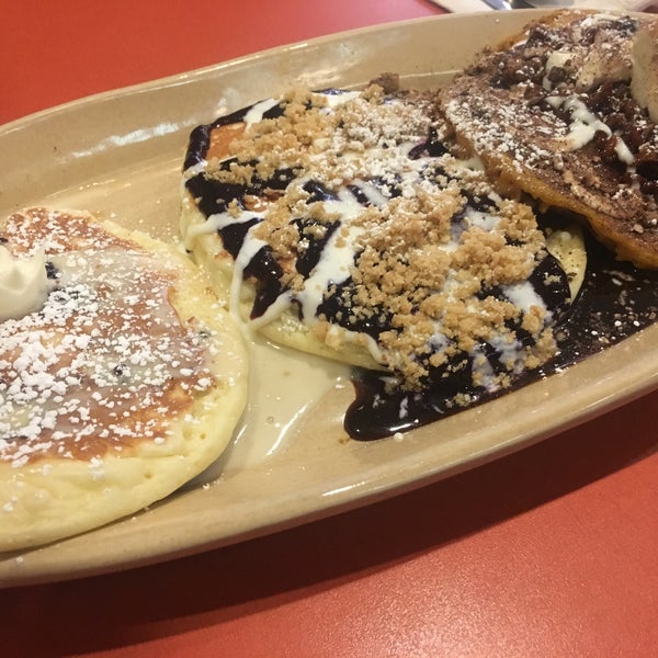Pancake flights are a thing. You won’t be disappointed. The wait can be long, but they have an efficient texting system to let you know when your table is ready.