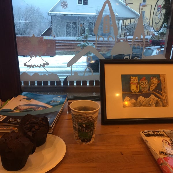 Снимок сделан в Кафе-булочная &quot;Булки в горах&quot; пользователем Maxim G. 1/31/2018