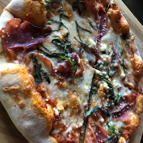 Photo taken at GreenFire Restaurant Bar &amp; Bakery-Woodfire Pizza by Richard S. on 6/25/2018
