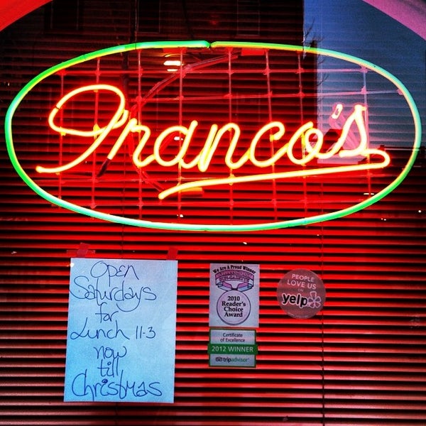 Photo taken at Franco&#39;s Lounge Restaurant &amp; Music Club by Franco&#39;s Lounge Restaurant &amp; M. on 12/14/2013