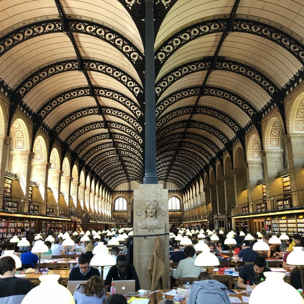Photo taken at Bibliothèque Sainte-Geneviève by Aaron H. on 5/19/2018