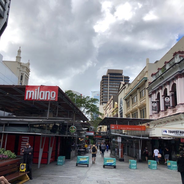 Photo taken at Queen Street Mall by Adam M. on 5/23/2019