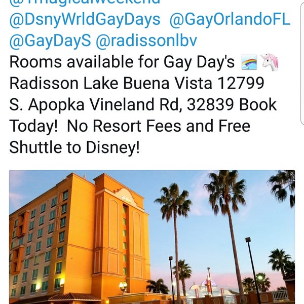 Photo taken at Radisson Hotel Orlando - Lake Buena Vista by Ej L. on 1/27/2018