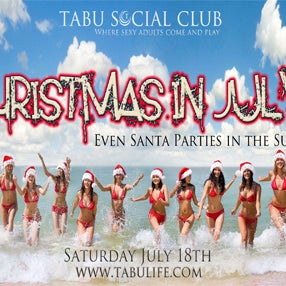 Join us for a great weekend...Casual Friday & Newbie Night at TABU Are you a NEW Couple that has been waiting for the best night to join Saturday Christmas in July! Wear your Santa outfits or RED