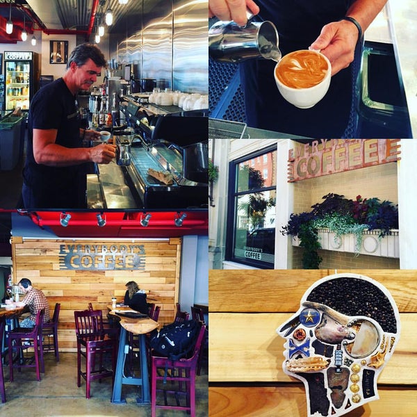 Photo taken at Everybody&#39;s Coffee by Hannah W. on 10/16/2015