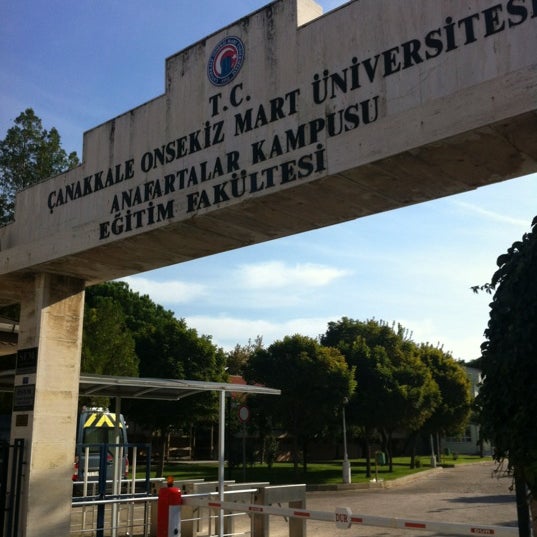 egitim fakultesi canakkale onsekiz mart universitesi anafartalar yerleskesi