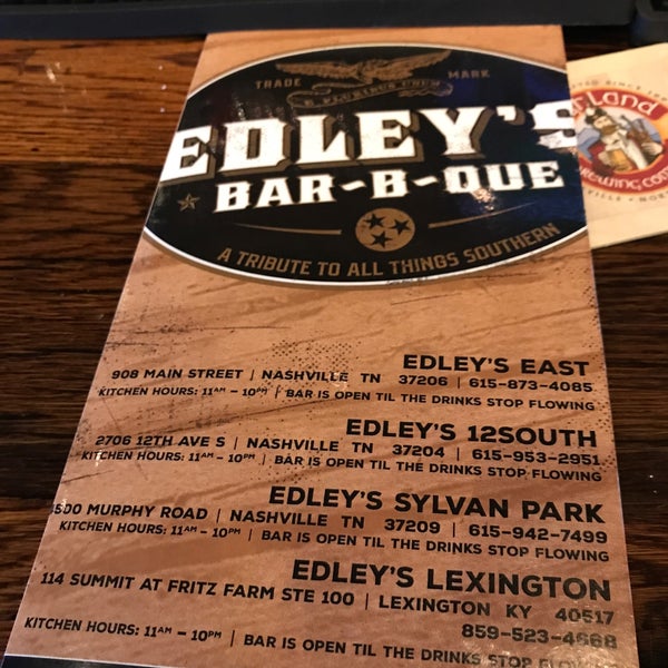Photo taken at Edley&#39;s Bar-B-Que by Joey B. on 12/19/2017