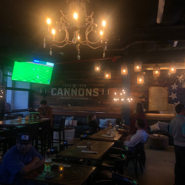 Photo taken at 14 Cannons Brewery and Showroom by Kayson P. on 10/12/2019