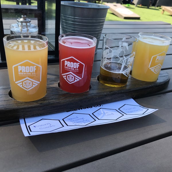 Photo taken at Proof Brewing Company by Amy M. on 3/2/2018