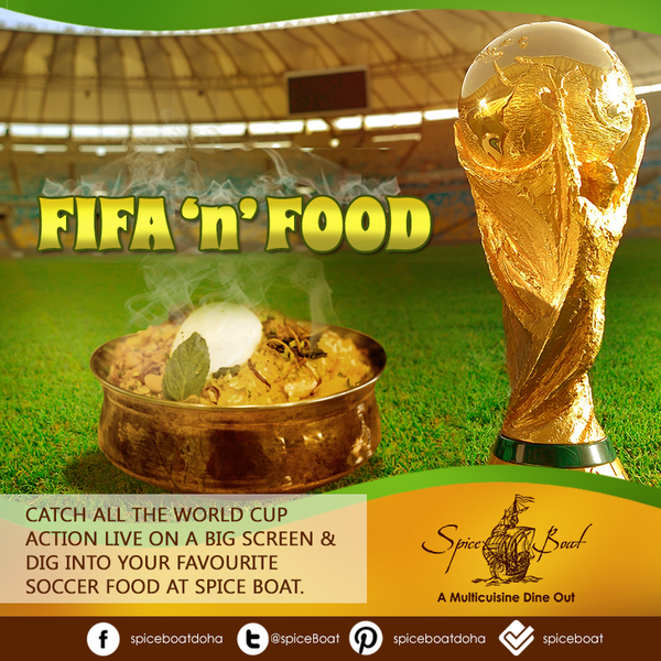 Enjoy FIFA World Cup Experience with a find dine @SpiceBoat !!! #FIFAnFOOD https://www.facebook.com/spiceboatdoha