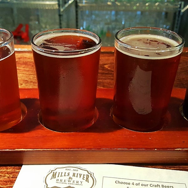 Photo taken at Mills River Brewery by Michael K. on 7/6/2018