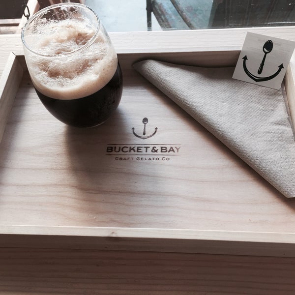Photo taken at Bucket &amp; Bay Craft Gelato Co by Catherine on 7/20/2015