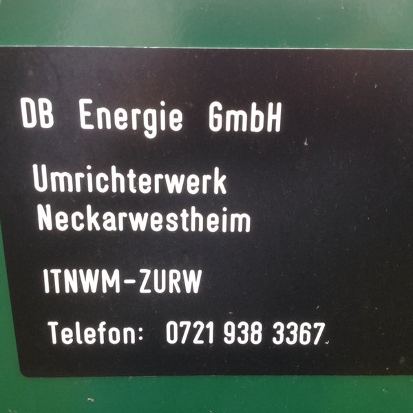 Photo taken at Bahnstromumformerwerk Neckarwestheim by Intelli U. on 4/7/2014