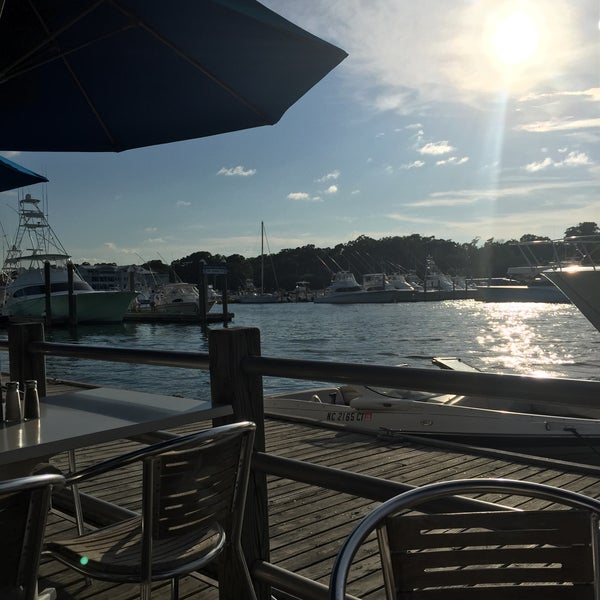 Photo taken at Bluewater Grill by Hannah D. on 7/28/2015