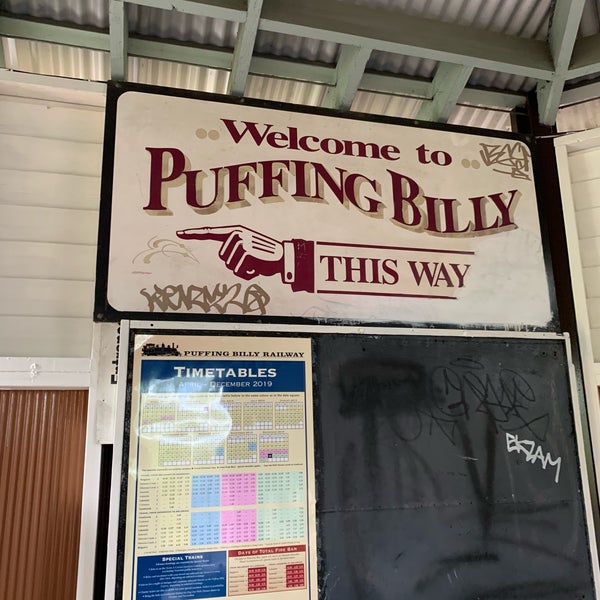 Photo taken at Belgrave Station - Puffing Billy Railway by Sapphire W. on 9/21/2019
