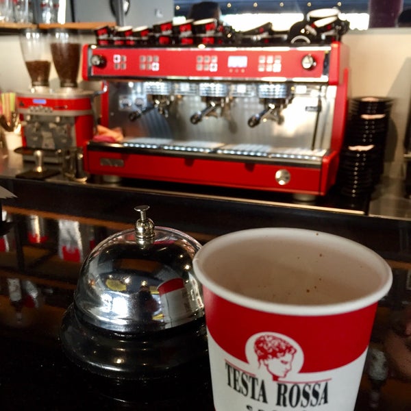Photo taken at Testa Rossa Caffé by KRY   on 12/7/2016