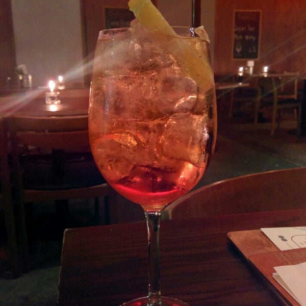 Cheap aperol spritz! big portions, tasty food, a bit too oily. Very friendly staff!