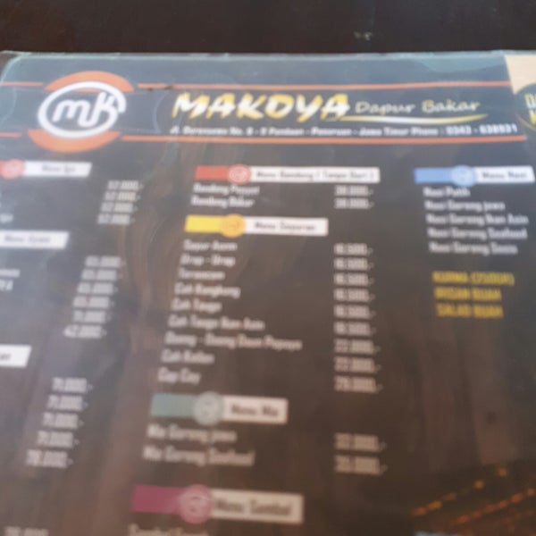 Makoya Dapur Bakar Restoran Indonesia Di Pandaan