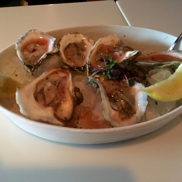 Oysters on the half shell.