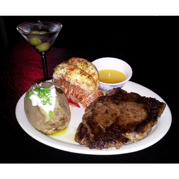 $23.99 Steak and Lobster Special, Tuesday through Sunday.