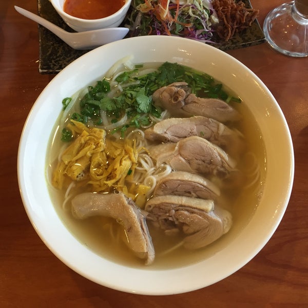 Fresh and enlivened flavors capture a well-rounded casual lunch and dinner menu with friendly service. Enjoy pho favorites, catfish hotpot, duck noodle soup and Bún bò Huế in relaxed clean space.