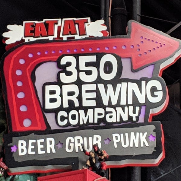 Photo taken at 350 Brewing Company by Abby S. on 4/19/2019