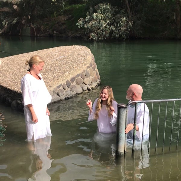 Photo taken at Yardenit – Jordan River Baptism by Rebecca L. on 3/8/2018