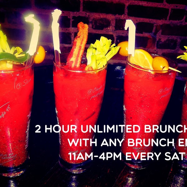 We are now serving 2 Hour Unlimited Brunch for $15.00 with any Brunch Entree Every Saturday & Sunday!