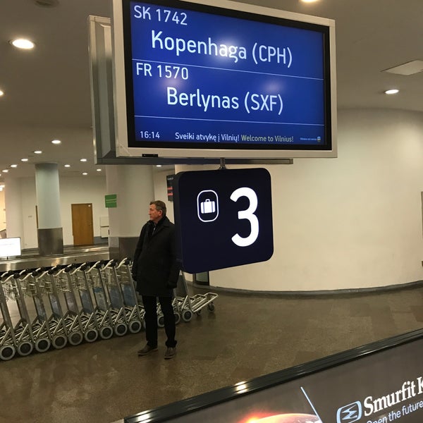 Photo taken at Vilnius International Airport (VNO) by Julius G. on 3/16/2017