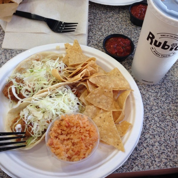 Photo taken at Rubio&#39;s by . on 4/6/2014