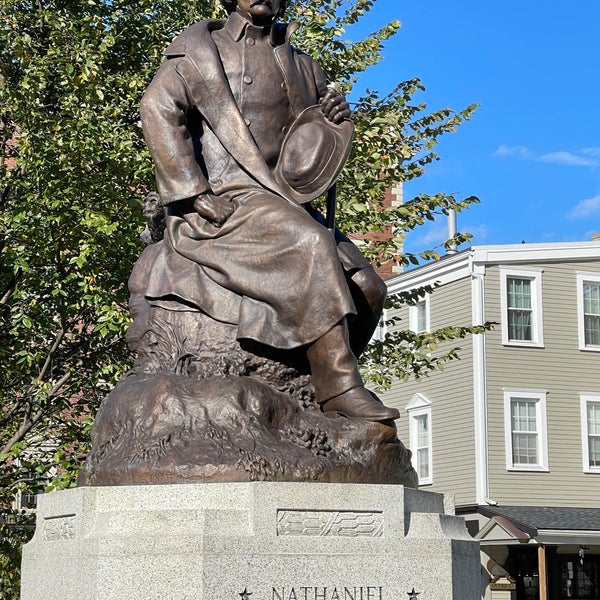 Nathaniel Hawthorne Statue Historic and Protected Site in Salem