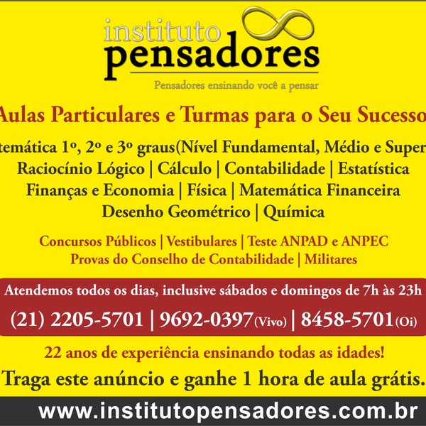 Das Foto wurde bei Instituto Pensadores Educação e Cursos von Instituto Pensadores Educação e Cursos am 12/17/2013 aufgenommen