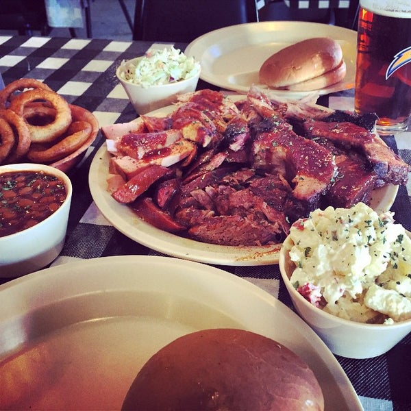 Photo taken at Abbey&#39;s Real Texas BBQ by Mike P. on 11/25/2014